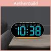 Modern Led Digital Alarm Clock With Temperature Calendar And Night Light For Bedroom Decor