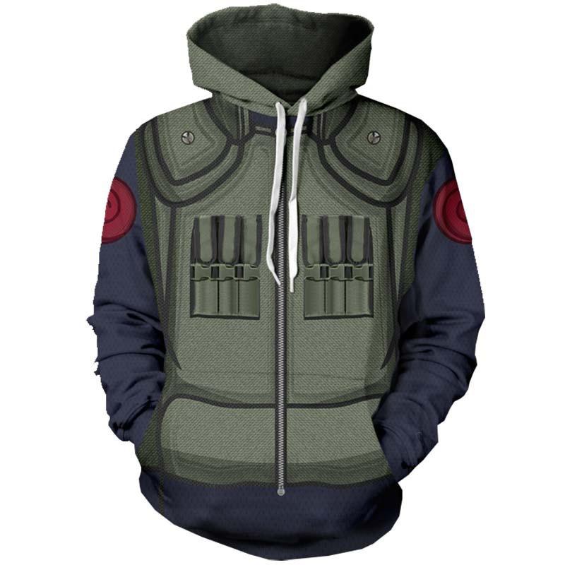 Naruto 3D-Druck Hoodie für Paare - Frühling/Herbst Stil Sportbekleidung