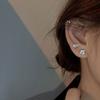 10Pcs Zircon straight needle ear stud earrings, ear canal jewelry, ear bone stud