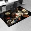 Rose Cow Theme Chair Mat: Office Carpet Oversized Rug for Home Decor, Sofa Mat, Gift Idea for Cow Lovers, Bedroom, Living Room, and Various Rooms