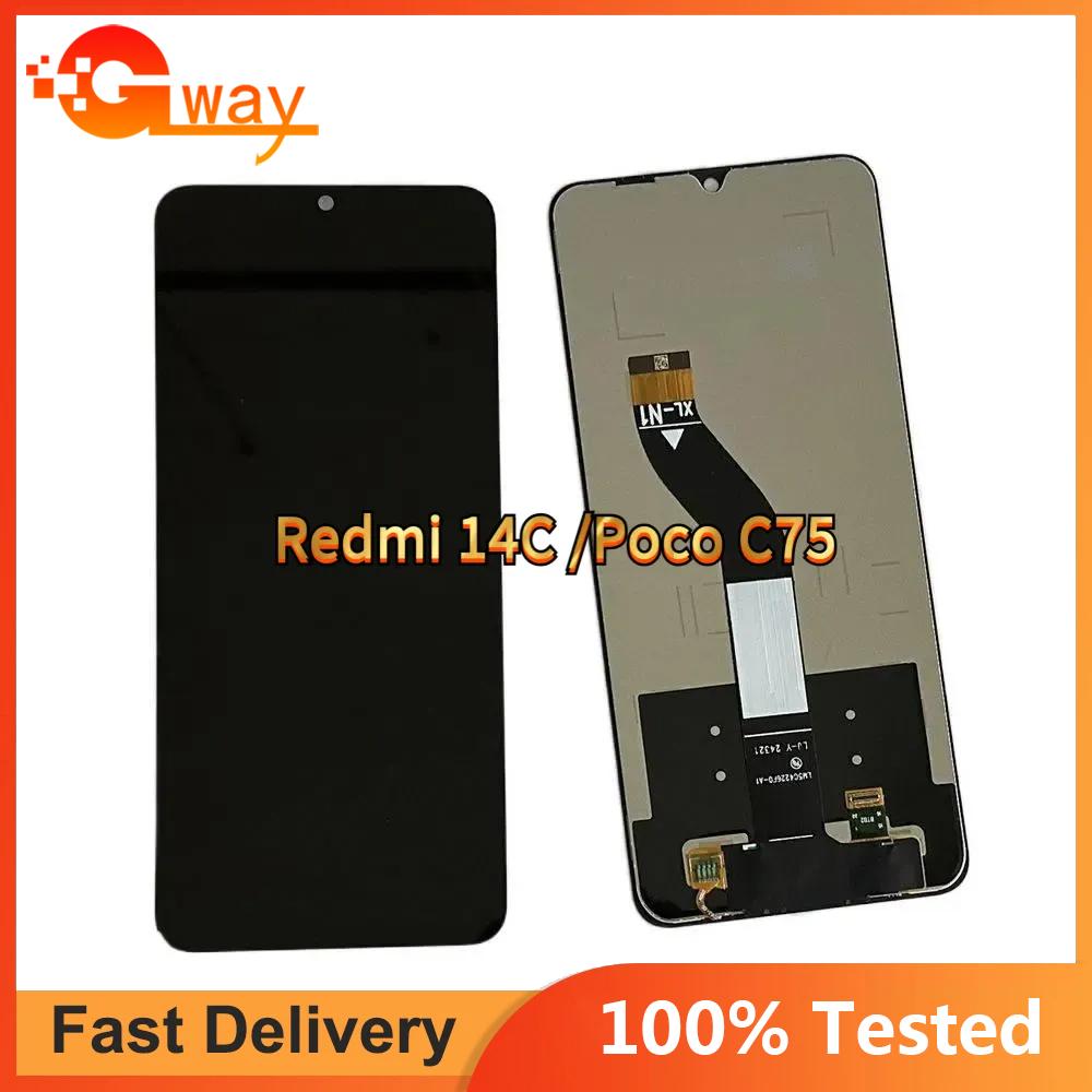 

LCD Screen and Digitizer Full Assembly For Redmi 14C Poco C75