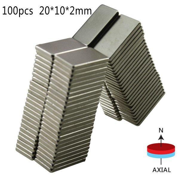 

SuperBU Neodymium Блок Магнит 20X10X2Mm Супер сильные редкоземельные магниты