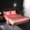 Kemila Luxury 3/4pcs Deep Pocket Up To 9 Inches Solid Bedding Sheet Set Fitted Sheet Pillowcases Twin Full Queen King