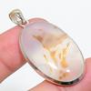 Montana Agate Gemstone Handmade 925 Sterling Silver Jewelry Pendant 1.93" GK-6286