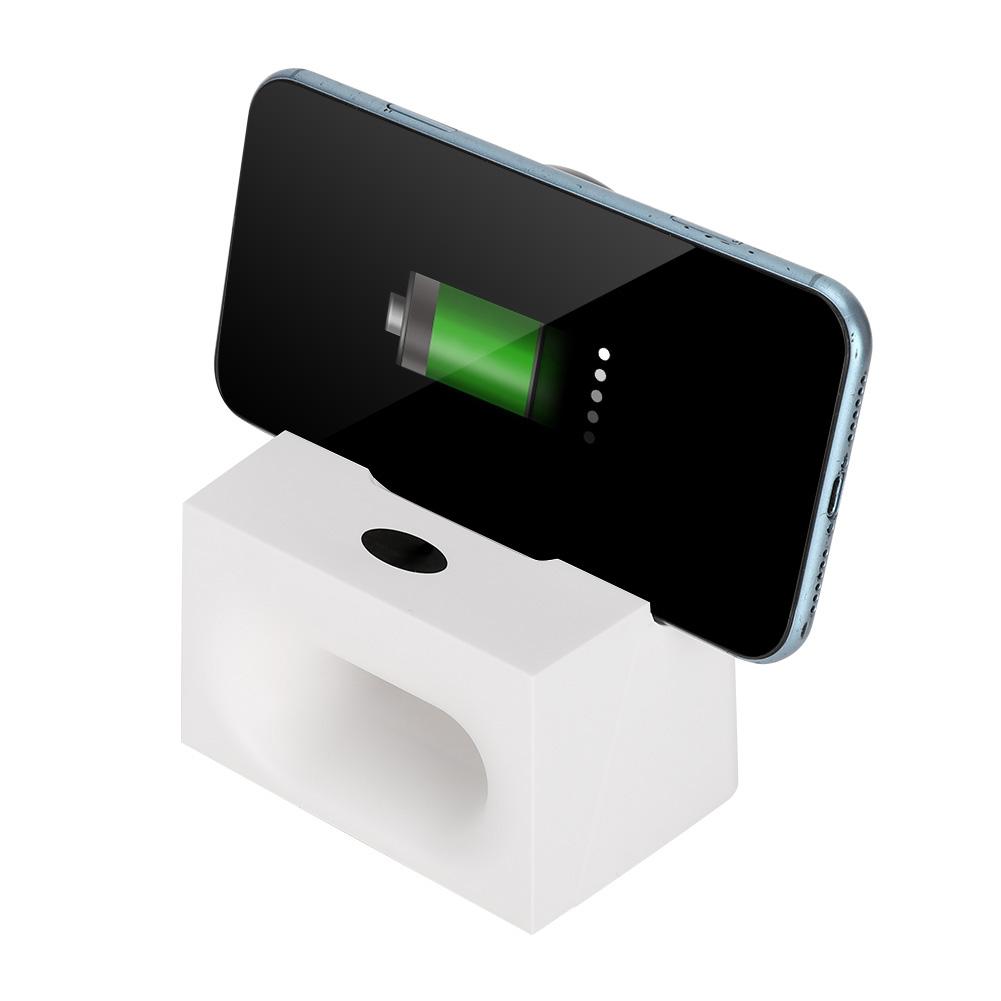 3 In 1 Desktop Wireless Phone Charger Stand for Phone Amplifier MultiFunctional Charger