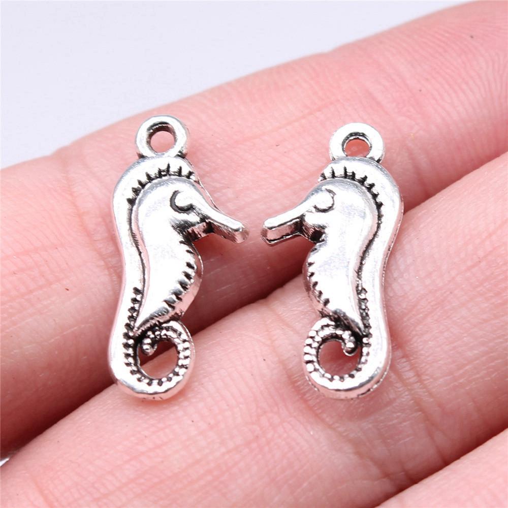 Octopus Seahorse Crab Shrimp Marine Life Charm Antique Bronze Zinc Alloy Jewelry Making Supplies Couple Style
