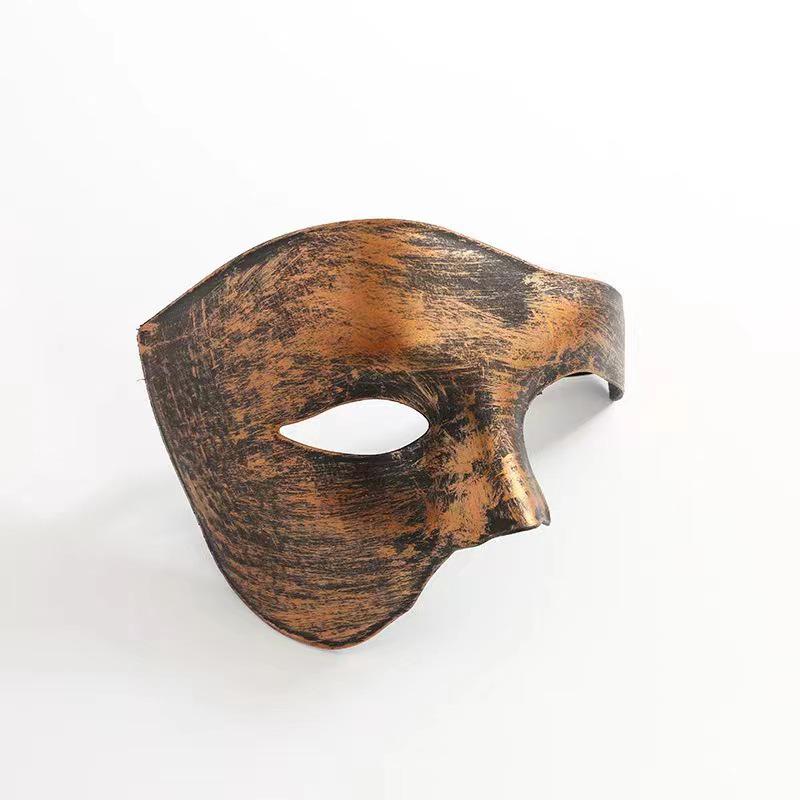 Men's Phantom Half-Face Mask for Halloween Masquerade Ball