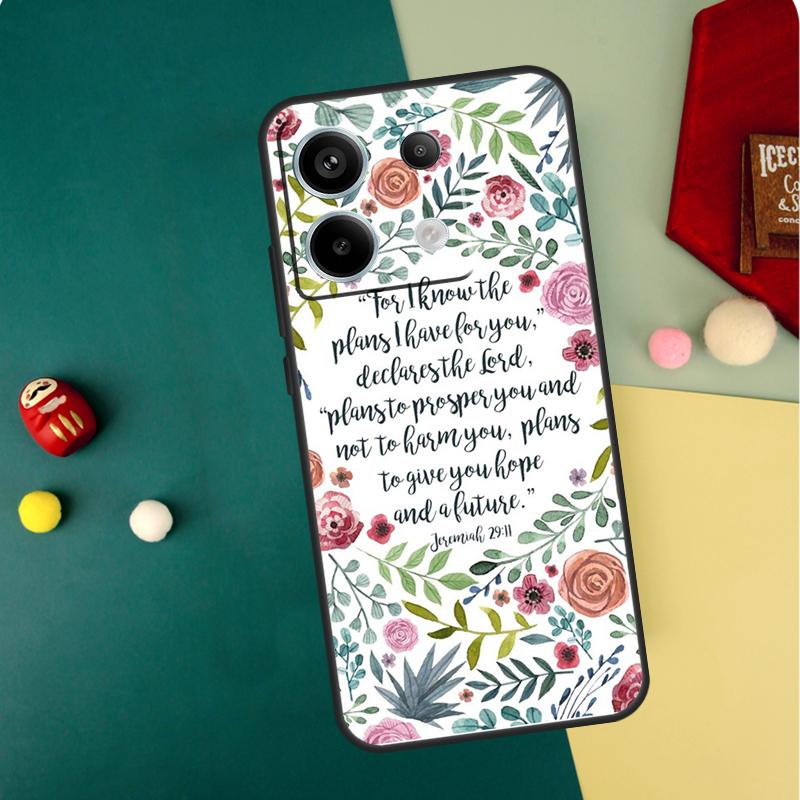 Bible Verse Case For Xiaomi Redmi Note 13 14 12 11 10 15 Pro Plus Redmi 13 15 14C 13C 15C 10C 12C Funda