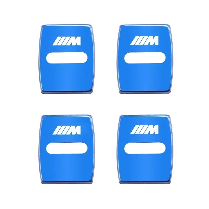 BAGV1 Car Sticker 4Pcs Titanium Alloy Car Door Lock Protective Cover For BMW E46 E90 E60 F30 F10 E39 E36 F20 G20 G30 E92 E87 E91 X5 E7