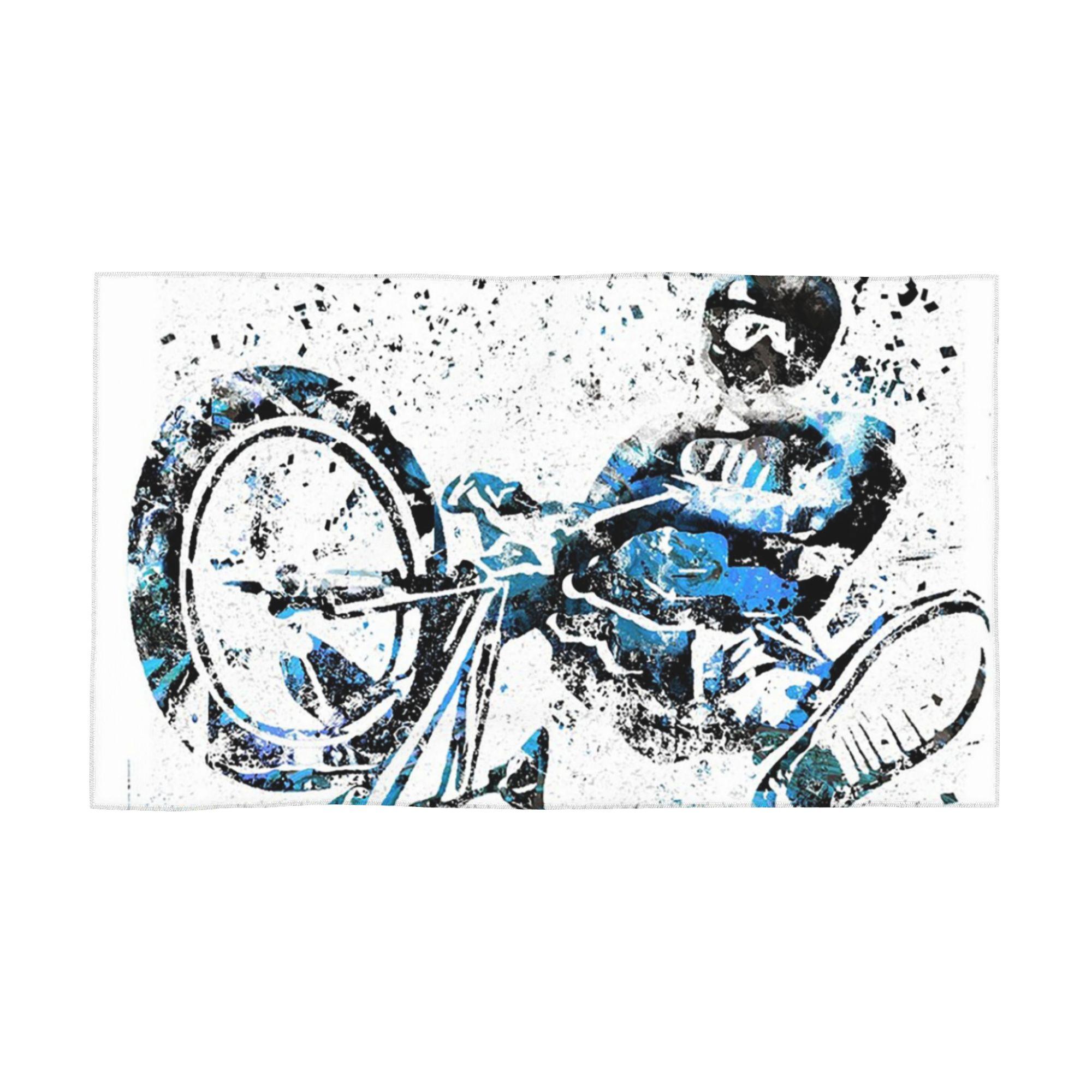 

BMX Rider BMX Bike Soft Face Towel Quick Dry Pool Bath Cotton Towels Absorbent Quick W40*H60(CM)