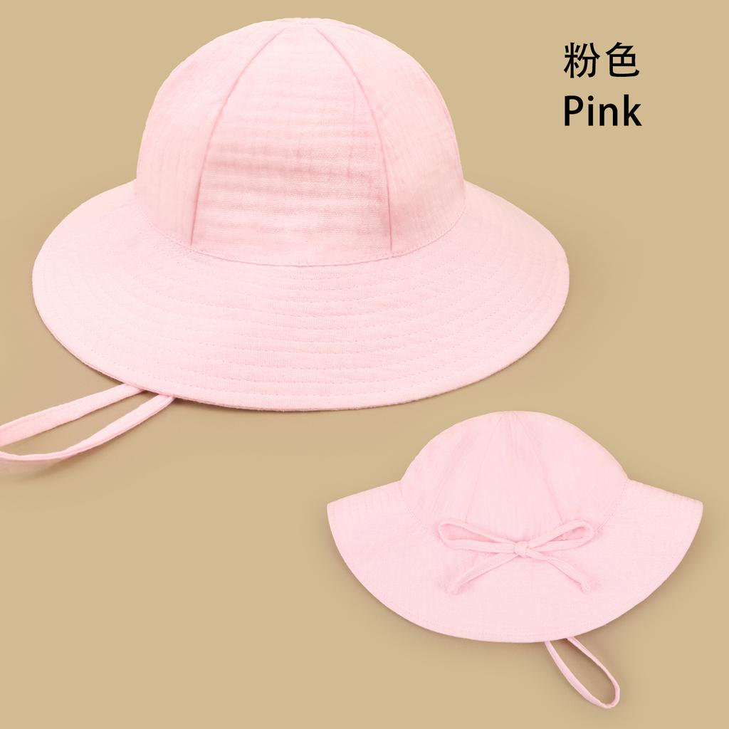 New born Bucket hat baby cap Girls Big brimmed sun hat Summer Kids Toddler Cap 0 to 48 Months Soft Cotton yarn Sun flower Hat