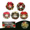 Wreath Merry Christmas Garland Xmas Front Door Wall Decoration Ornament Bell