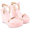 Shoetopia Damen Plateau-Sandalen (7 UK) /Pfirsich