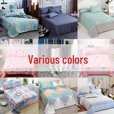 Brushed Printed Bed Sheet for 1.8m Single/Double Beds - Ideal for Students