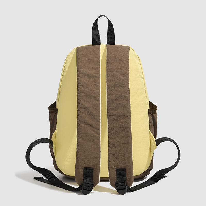 Contrast Color Student Schoolbag Women's Backpack Travel Bag
