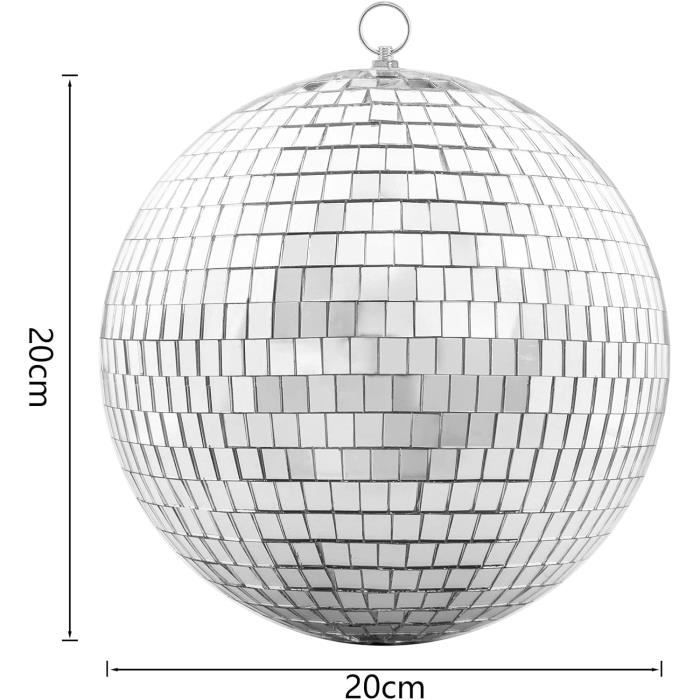 Boule à facettes à suspendre 20cm argenté marque Devan
