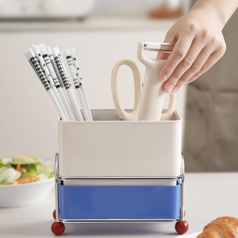 ZISIZ Divided Chopstick Holder and Drainer