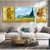 Van Gogh Oil Painting Works Sunflower Apricot Abstract Canvas Art Print Poster Picture Wall House Decoration Murals