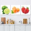 Feeby Set of Three Pictures Canvas Print, Juicy Fruit