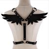 Women Gothic Sexy Leather Angel Body Harness Belt Angel Wings Harness Waist Belt