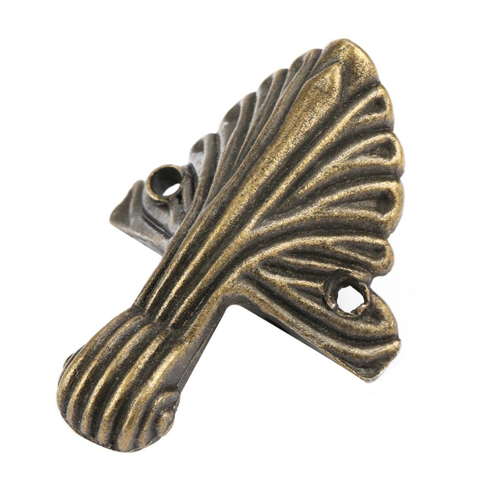 Antique Box Corner Legs Zinc Alloy Corner Protectors Jewelry Box Feet  for Wooden Box Decoration