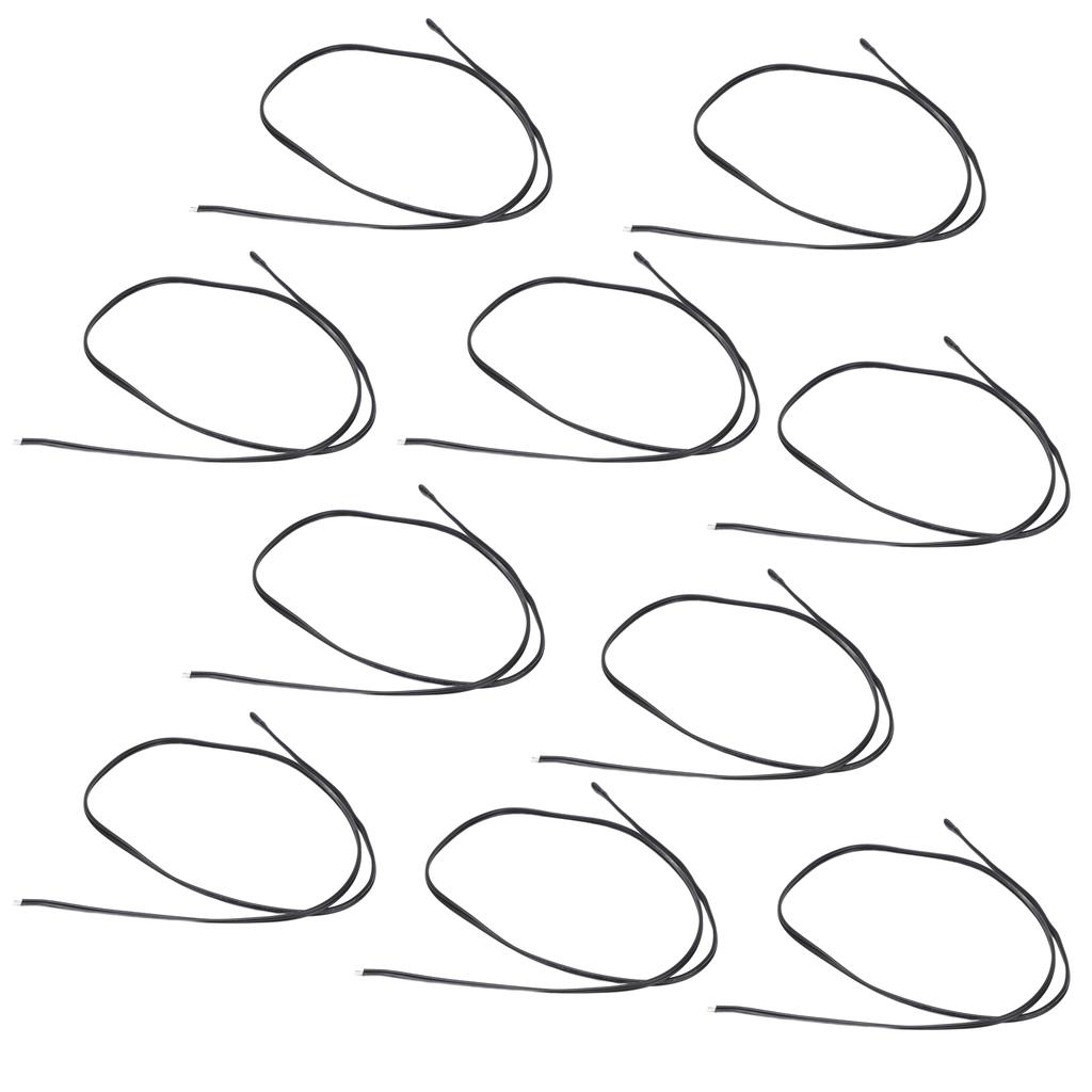 10Pcs NTC Temperature Sensor PVC Epoxy Resin Temp Thermal Thermistor Probe for Automobiles 500mm