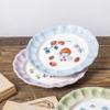 8.4inch Ceramic Dinner Plate Cartoon Strawberry Girl Cake Dessert Dishes Plates Household Dinnerware For Coffee Shop