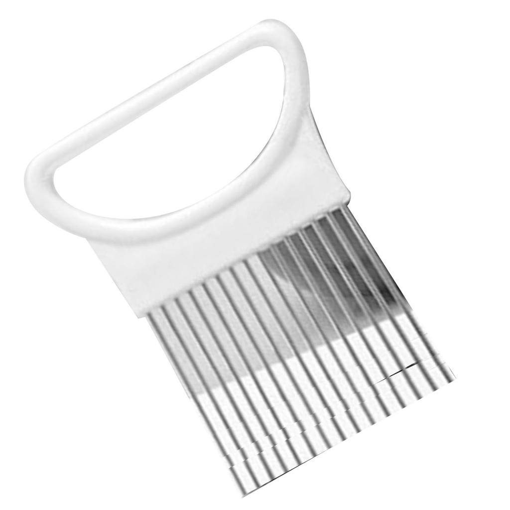 Stainless Steel Onion Holder Onion Cutter Assistant Stainless Steel Kitchen Gadgets for Slicing Meat Floss Fruits