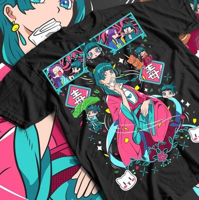 Kusuriya no hitorigoto maomao T-shirt Kawaii Manica Corta Waifu Ragazza Regalo Maglietta
