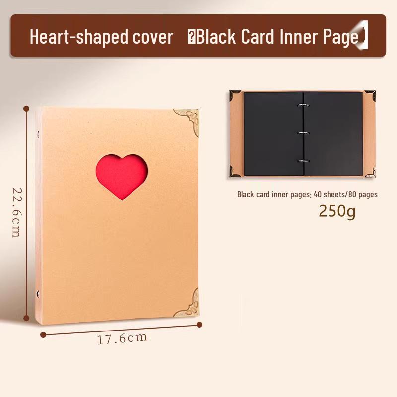 Acrylic DIY Photo Album: Handmade Memory Journal with Creative Graffiti and Loose-Leaf Design