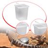 Feeding And Breeding Box for Reptiles with Lid Ventilation Holes, Mini, Transparent, Horned