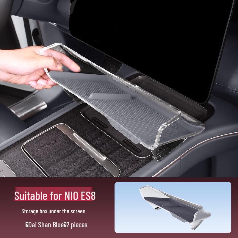 

NIO ES8 Under-Screen Storage Box for 26 Models - Car Interior Accessories
