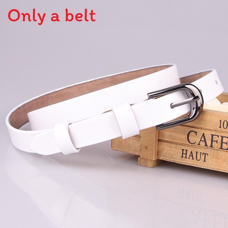Elegant Genuine Leather Waist Belt With Alloy Buckle For Office And Casual Outfits