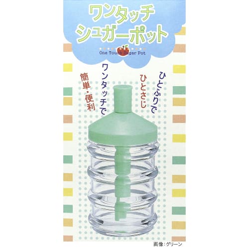 Yamakasei One-Touch Sugar Pot, 280ml, Made In Japan, White, 3g Per Shake (1 Spoonful)