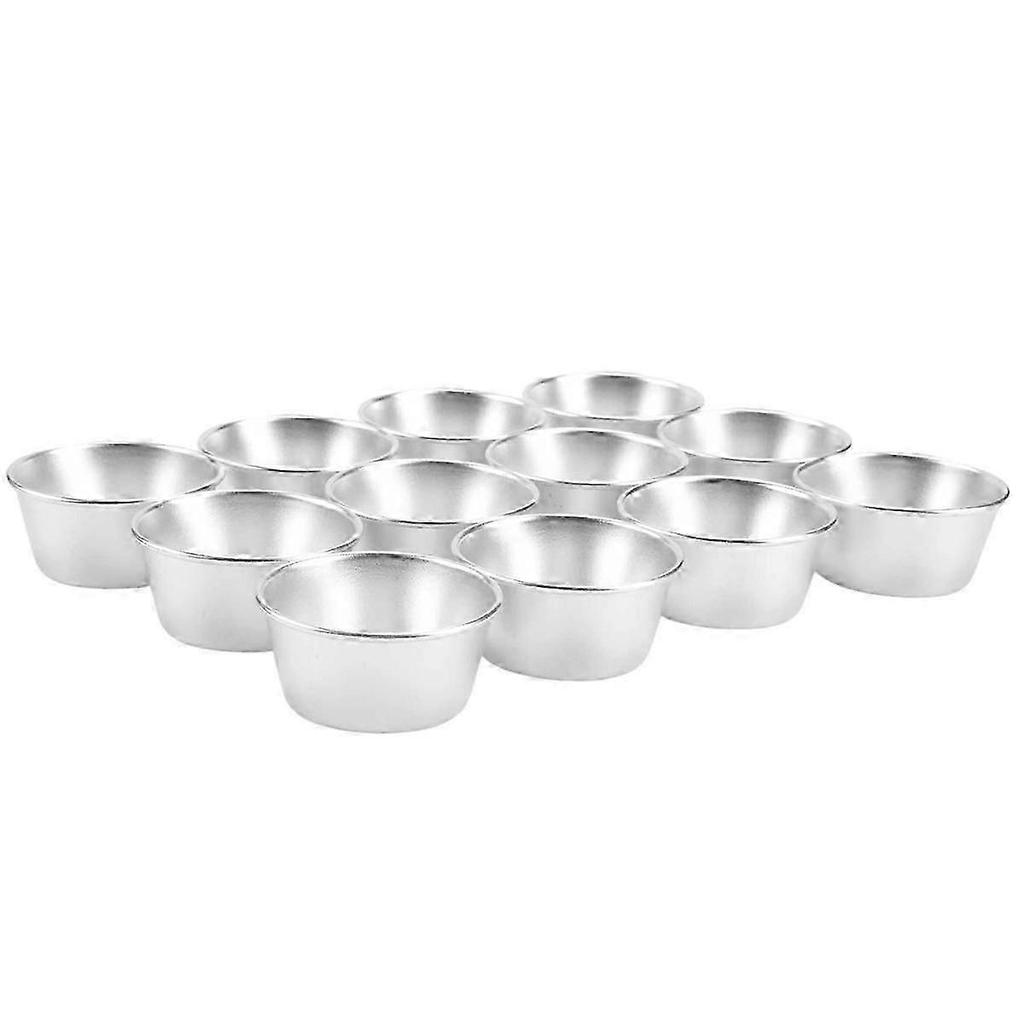 12 Pieces Individual Molds Pudding Molds Cups Mini Chocolate Molten Pans Non-stick Cupcake Cake Cookie Pudding Mold