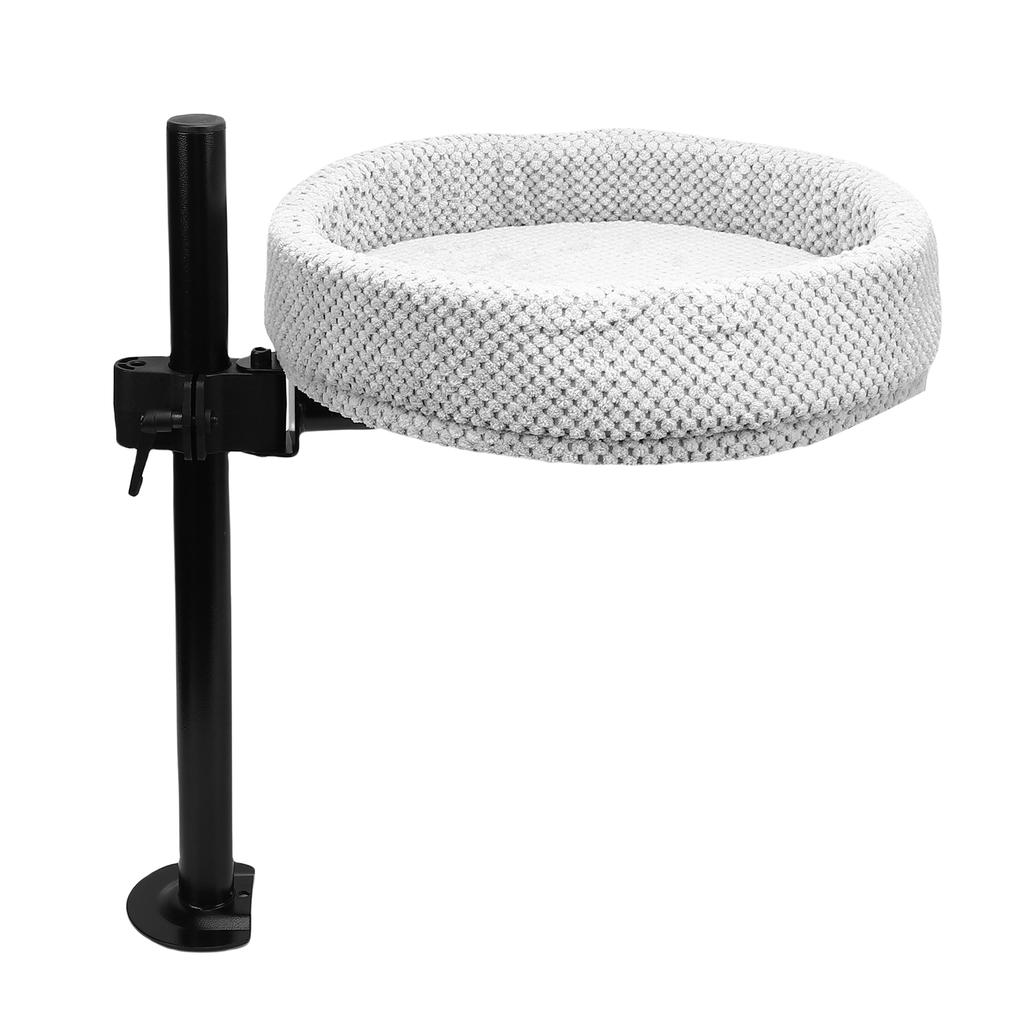Desk Cat Bed Liftable Rotatable Multifunctional Space Saving Desktop Attachment Cat Perch for Office