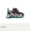Women's Retro Genuine Leather Dad Sneakers - Autumn 2025