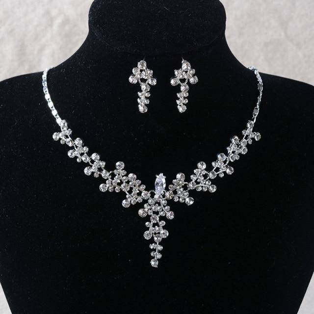 

Свадебный комплект ювелирных изделий Аксессуары Женские серьги Ожерелья Подвески для помолвки невесты Высококачественные ожерелья