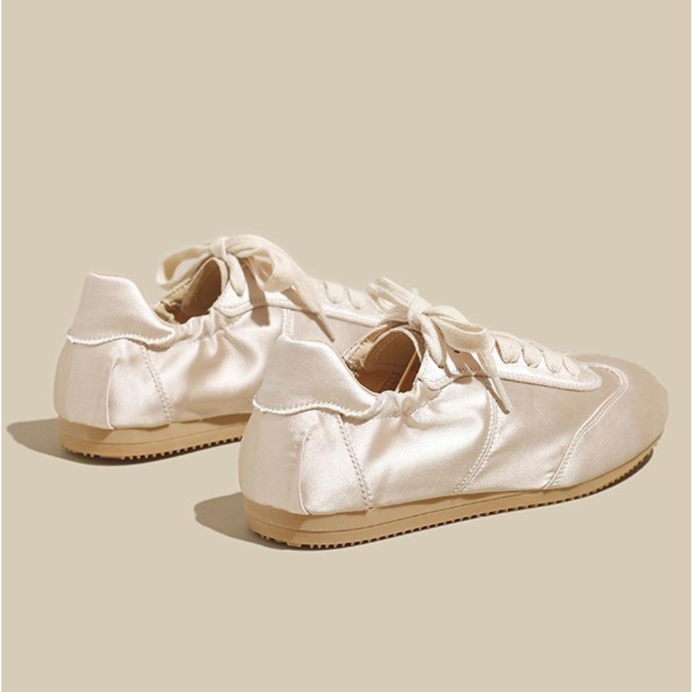 Silk Ballet Women's Shoes 2025 Spring/Autumn New Item Niche Designer Style Fashionable and Versatile Casual Shoes Flats Women