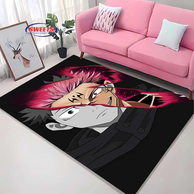 

Jujutsu Kaisen Yuji Itadori Carpet! Bedroom Floor Living Room Bed Mat,Non-slip Exquisite Home Decor,Durable Machine Washable Rug 40x60cm (16x24in)