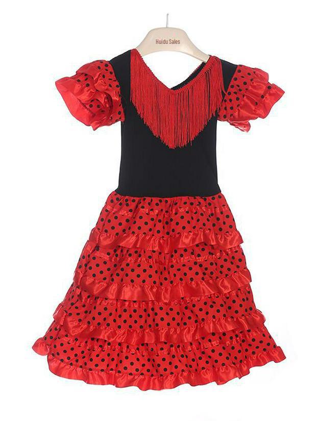 

Юбка для танцев фламенко и балета для девочек для выступлений Age 4