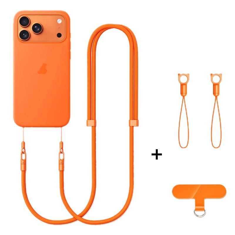 Universal Adjustable Lanyard for Mobile Phone Case - Crossbody & Neck Strap, Multi-functional Long Strap No оранжевый