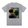 Dark Humor Frog Shark Graphic Funny Meme Tshirt Women Clothing Fashion Tshirts Cotton Casual Short Sleeve T Shirts Streetwear
