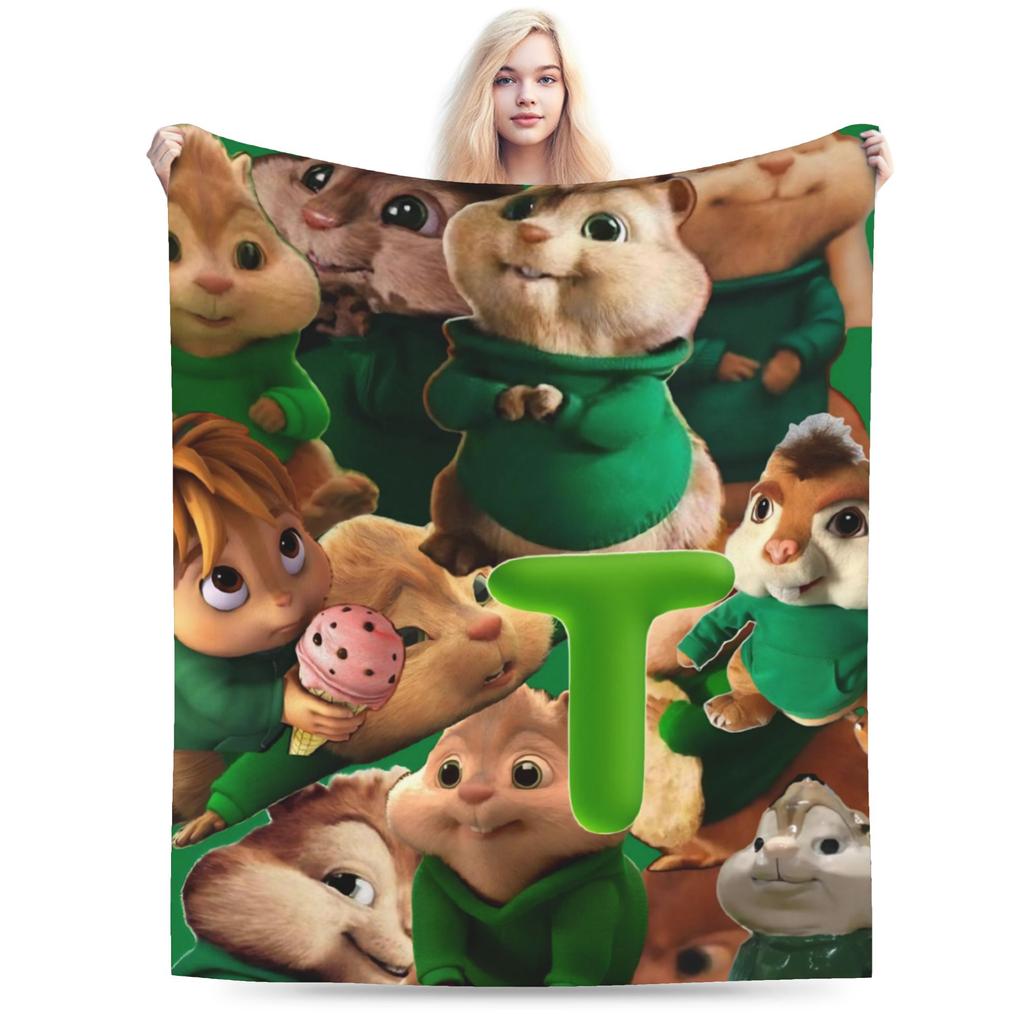 Alvin and the Chipmunks Accessories Blanket Lightweight Thin Flannel Throw Blanket Cozy Quilt