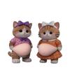 3D Cat Belly Kneading Music Cartoon Cat Shiba Inu Anti-Collision Sticker Japanese And Korean Car Body Refrigerator Sticker