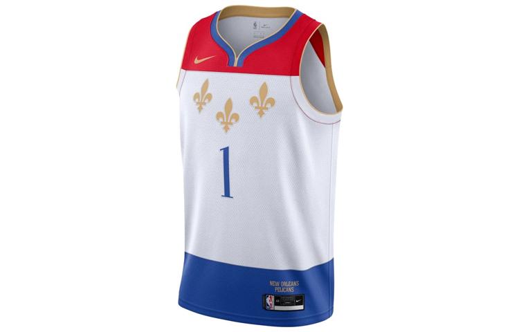 Nike NBA Basketball Jerseys Men s White Moderate Racerback CN1747-105 M