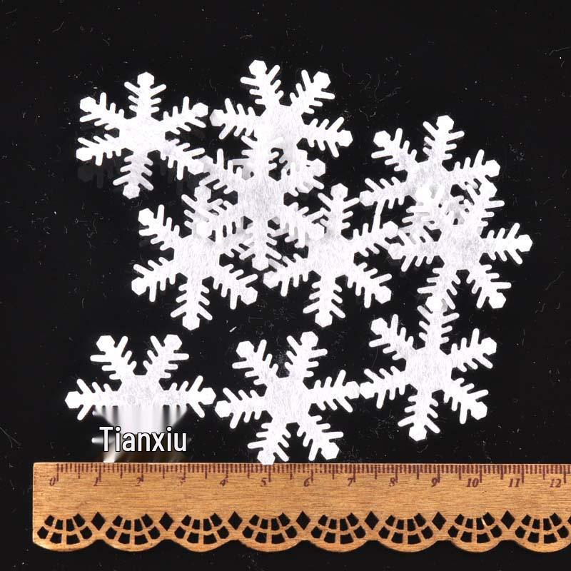 Mini White Snowflake Christmas Decoration Craft Materials (1-3cm)