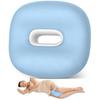 Knee Pillow for Side Sleepers Memory Foam Leg Pillow with Strap Spine Alignment Pregnancy Leg Pillow for Hip Back Sciatica Pain Relief