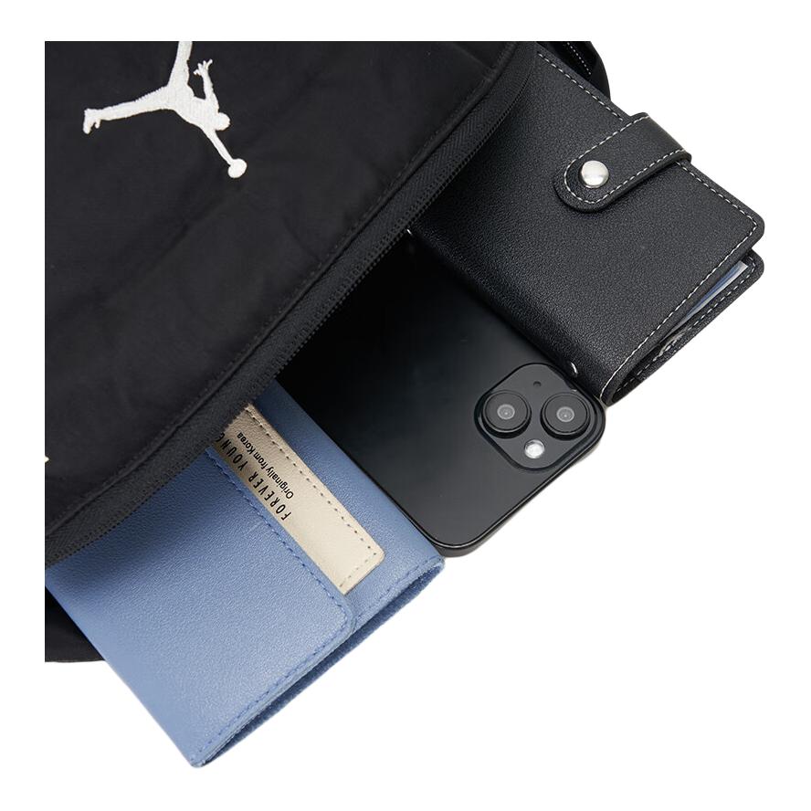 New Jordan Polyamide One Shoulder Crossbody Fanny Pack Unisex Black JD2533014AD-002