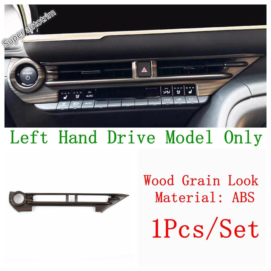 Gear Shift Water Cup Panel / Window Lift / Armrest Box Cover Trim For Toyota Crown  2024 2025 Wood Grain Look Accessories